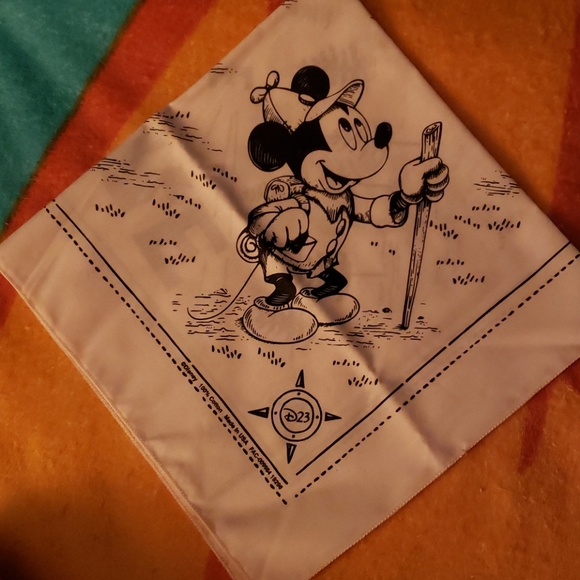 D23 Fantastic Worlds Mickey Mouse Hankerchief - Picture 2 of 3